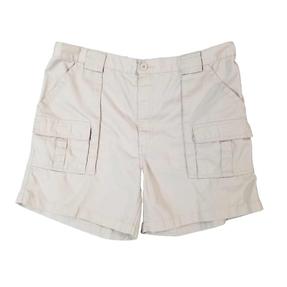 Weekender cargo hiking shorts men's 40 x 6 beige comfort waist outdoor adventure
